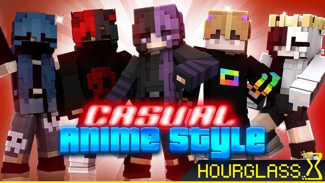 Thumbnail of the Minecraft Bedrock Marketplace product Casual Anime Style created by Hourglass Studios.