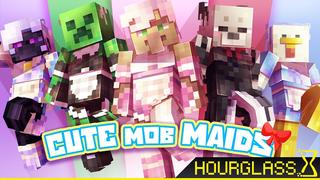 Thumbnail of the Minecraft Bedrock Marketplace product Cute Mob Maids created by Hourglass Studios.