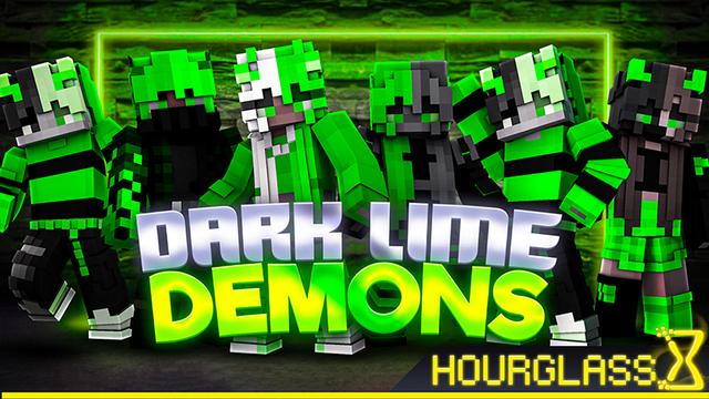 Thumbnail of the Minecraft Bedrock Marketplace product Dark Lime Demons created by Hourglass Studios.