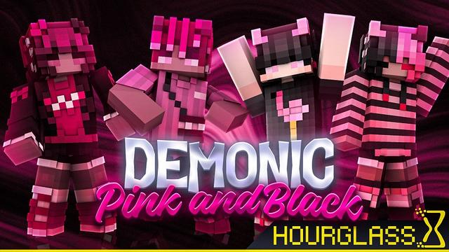 Thumbnail of the Minecraft Bedrock Marketplace product Demonic Pink and Black created by Hourglass Studios.