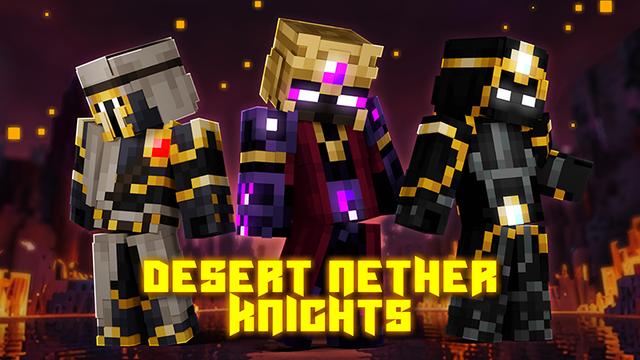 Thumbnail of the Minecraft Bedrock Marketplace product Desert Nether Knights created by Hourglass Studios.