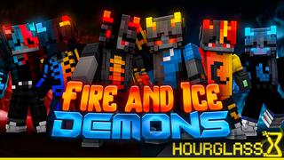 Thumbnail of the Minecraft Bedrock Marketplace product Fire And Ice Demons created by Hourglass Studios.