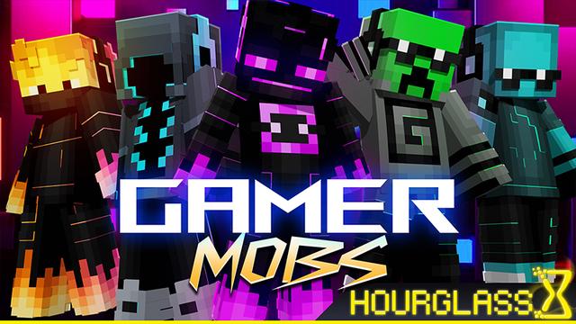 Thumbnail of the Minecraft Bedrock Marketplace product Gamer Mobs created by Hourglass Studios.