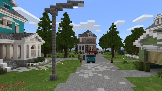 Screenshot of the Minecraft Bedrock Marketplace product Houses Survival created by Hourglass Studios.