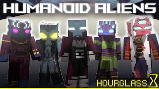 Thumbnail of the Minecraft Bedrock Marketplace product Humanoid Aliens created by Hourglass Studios.