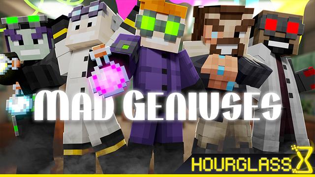 Thumbnail of the Minecraft Bedrock Marketplace product Mad Geniuses created by Hourglass Studios.