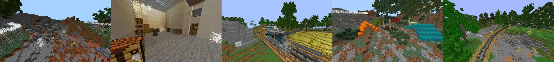 Panorama of the Minecraft Bedrock Marketplace product Mining+ created by Hourglass Studios.