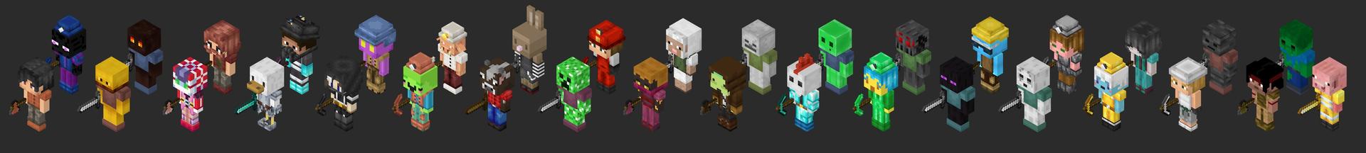 Panorama of the Minecraft Bedrock Marketplace product Minions+ created by Hourglass Studios.