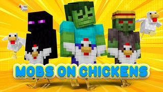 Thumbnail of the Minecraft Bedrock Marketplace product Mobs On Chickens created by Hourglass Studios.