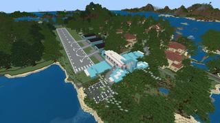 Screenshot of the Minecraft Bedrock Marketplace product Modern Luxury Island created by Hourglass Studios.