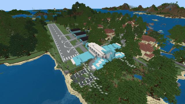 Screenshot of the Minecraft Bedrock Marketplace product Modern Luxury Island created by Hourglass Studios.
