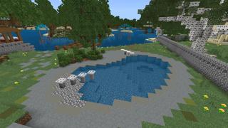 Screenshot of the Minecraft Bedrock Marketplace product Modern Luxury Island created by Hourglass Studios.