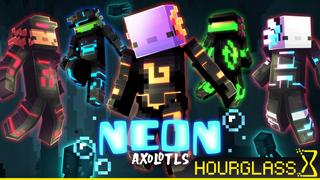 Thumbnail of the Minecraft Bedrock Marketplace product Neon Axolotls created by Hourglass Studios.