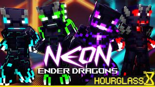 Thumbnail of the Minecraft Bedrock Marketplace product Neon Ender Dragons created by Hourglass Studios.