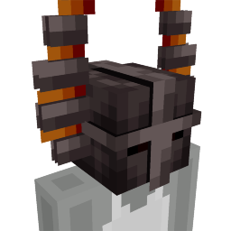 Thumbnail of the Minecraft Bedrock Marketplace product Netherite Knight Helmet created by Hourglass Studios.