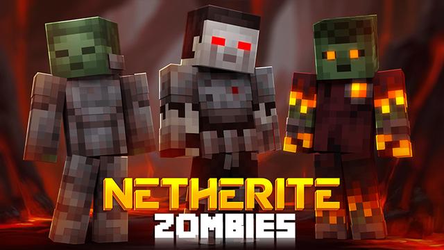 Thumbnail of the Minecraft Bedrock Marketplace product Netherite Zombies created by Hourglass Studios.