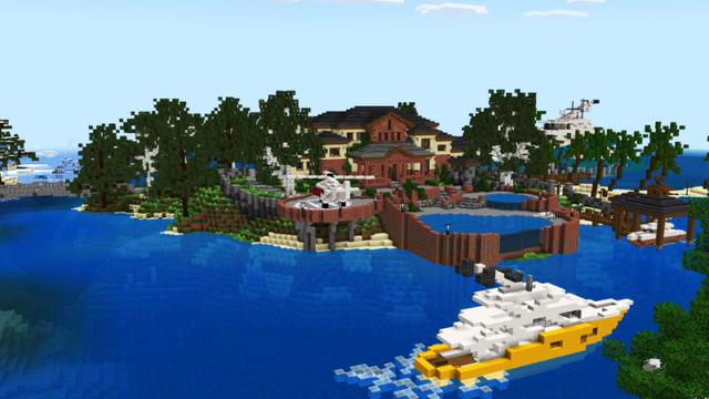 Screenshot of the Minecraft Bedrock Marketplace product Private Island created by Hourglass Studios.