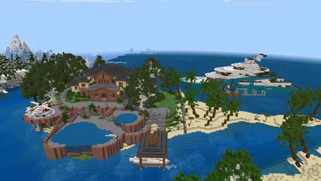 Screenshot of the Minecraft Bedrock Marketplace product Private Island created by Hourglass Studios.