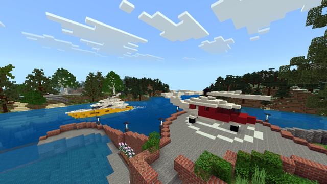 Screenshot of the Minecraft Bedrock Marketplace product Private Island created by Hourglass Studios.