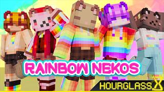 Thumbnail of the Minecraft Bedrock Marketplace product Rainbow Nekos created by Hourglass Studios.