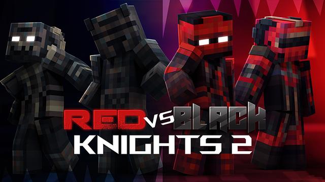 Thumbnail of the Minecraft Bedrock Marketplace product Red VS Black Knights 2 created by Hourglass Studios.