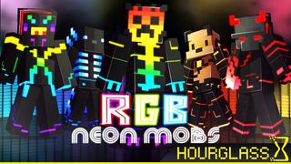 Thumbnail of the Minecraft Bedrock Marketplace product RGB Neon Mobs created by Hourglass Studios.