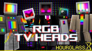 Thumbnail of the Minecraft Bedrock Marketplace product RGB TV Heads created by Hourglass Studios.