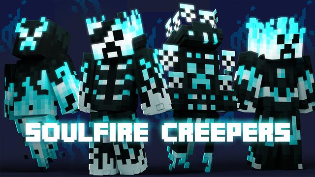 Thumbnail of the Minecraft Bedrock Marketplace product Soulfire Creepers 2 created by Hourglass Studios.