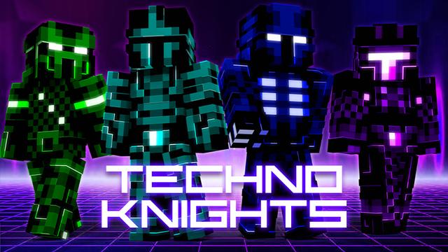 Thumbnail of the Minecraft Bedrock Marketplace product Techno Knights created by Hourglass Studios.