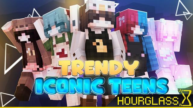 Thumbnail of the Minecraft Bedrock Marketplace product Trendy Iconic Teens created by Hourglass Studios.