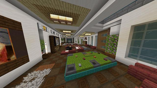Screenshot of the Minecraft Bedrock Marketplace product Underwater Mansion created by Hourglass Studios.