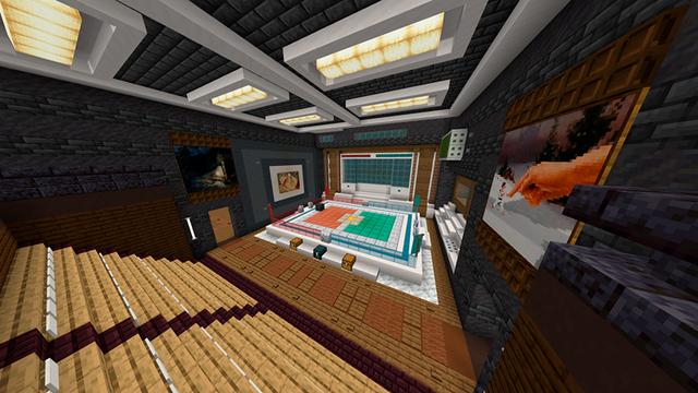 Screenshot of the Minecraft Bedrock Marketplace product Underwater Mansion created by Hourglass Studios.