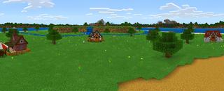 Panorama of the Minecraft Bedrock Marketplace product Animal Island created by House of How.