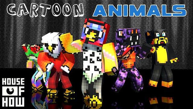 Thumbnail of the Minecraft Bedrock Marketplace product Cartoon Animals created by House of How.