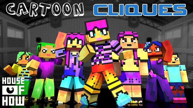 Thumbnail of the Minecraft Bedrock Marketplace product Cartoon Cliques created by House of How.
