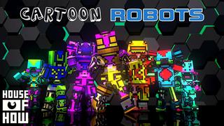 Thumbnail of the Minecraft Bedrock Marketplace product Cartoon Robots created by House of How.