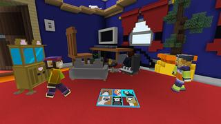 Screenshot of the Minecraft Bedrock Marketplace product Cat Furniture created by House of How.