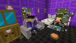 Screenshot of the Minecraft Bedrock Marketplace product Cat Furniture created by House of How.