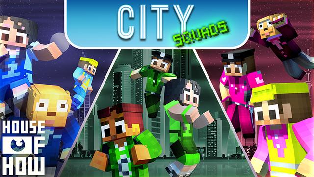Thumbnail of the Minecraft Bedrock Marketplace product City Squads created by House of How.