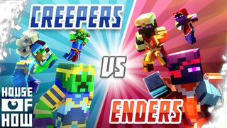 Thumbnail of the Minecraft Bedrock Marketplace product Creepers vs Enders created by House of How.