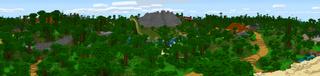 Panorama of the Minecraft Bedrock Marketplace product Dinosaur Furniture created by House of How.