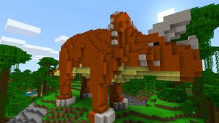 Screenshot of the Minecraft Bedrock Marketplace product Dinosaur Furniture created by House of How.