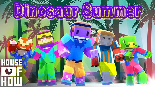 Thumbnail of the Minecraft Bedrock Marketplace product Dinosaur Summer created by House of How.