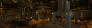 Panorama of the Minecraft Bedrock Marketplace product Dragon Escape created by House of How.