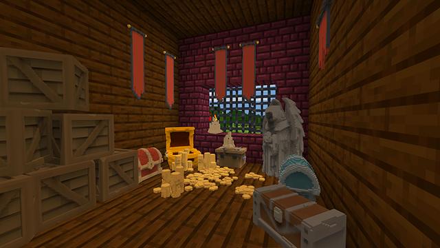Screenshot of the Minecraft Bedrock Marketplace product Dungeon Furniture created by House of How.