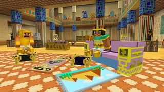 Screenshot of the Minecraft Bedrock Marketplace product Egyptian Furniture created by House of How.