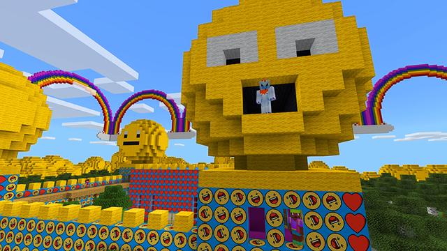 Screenshot of the Minecraft Bedrock Marketplace product Emoji Blocks created by House of How.
