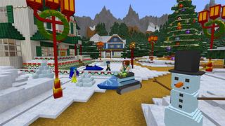 Screenshot of the Minecraft Bedrock Marketplace product Festive Furniture created by House of How.