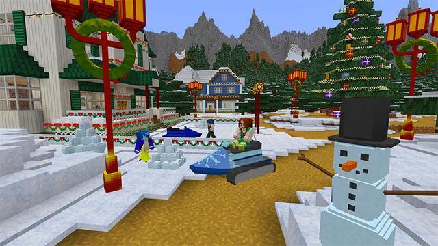 Screenshot of the Minecraft Bedrock Marketplace product Festive Furniture created by House of How.