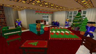 Screenshot of the Minecraft Bedrock Marketplace product Festive Furniture created by House of How.